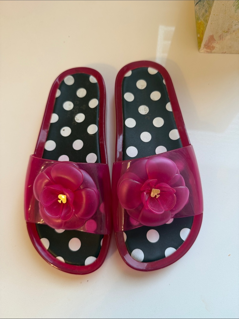Women’s Kate spade Pink Floral Slide Sandals